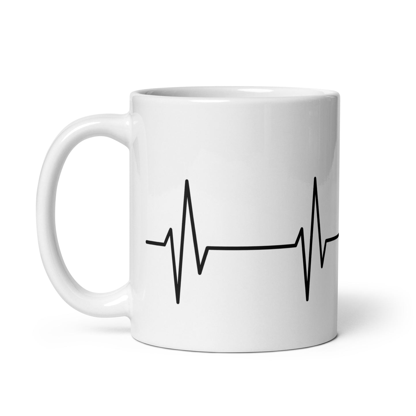 Islamic HeartBeat- White glossy mug